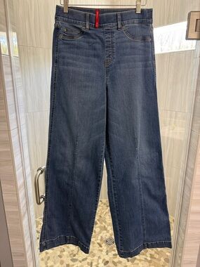 SPANX Dark Indigo Wide-Leg Jeans
